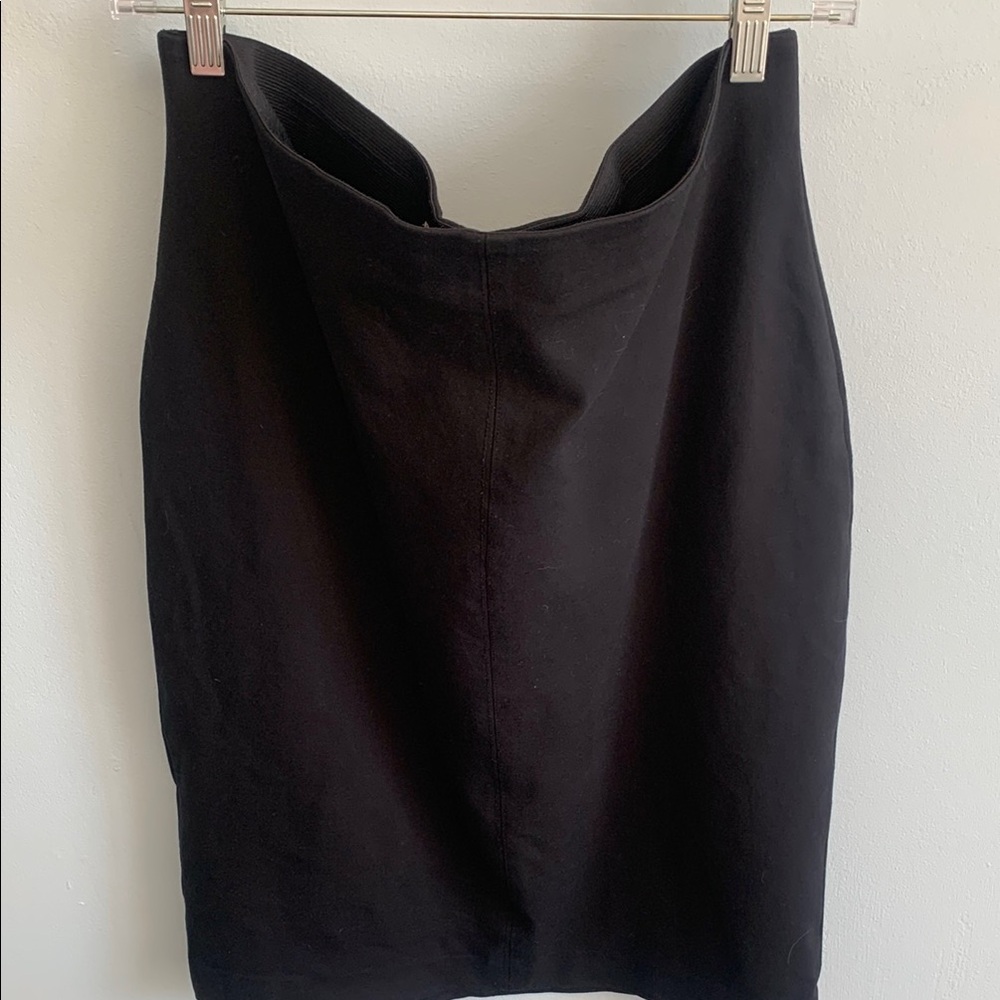 LOFT Black Ponte Pencil Skirt